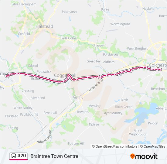 320 Bus Line Map