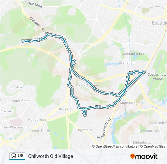 U8 Bus Line Map