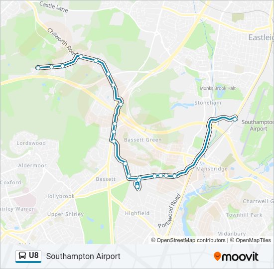 U8 bus Line Map