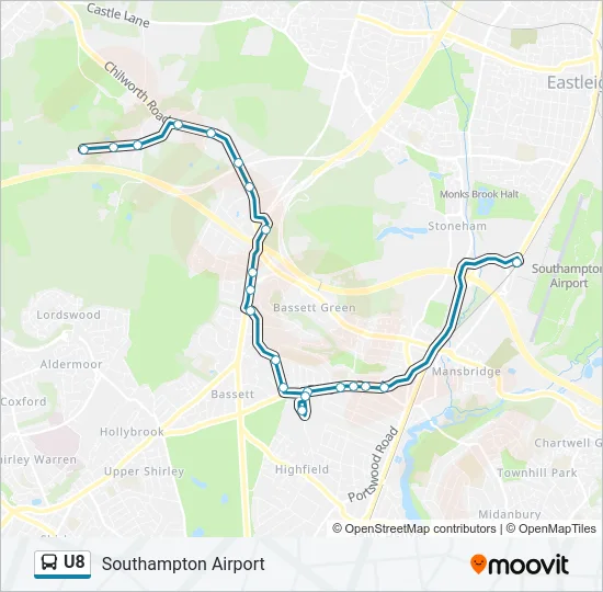 U8 Bus Line Map