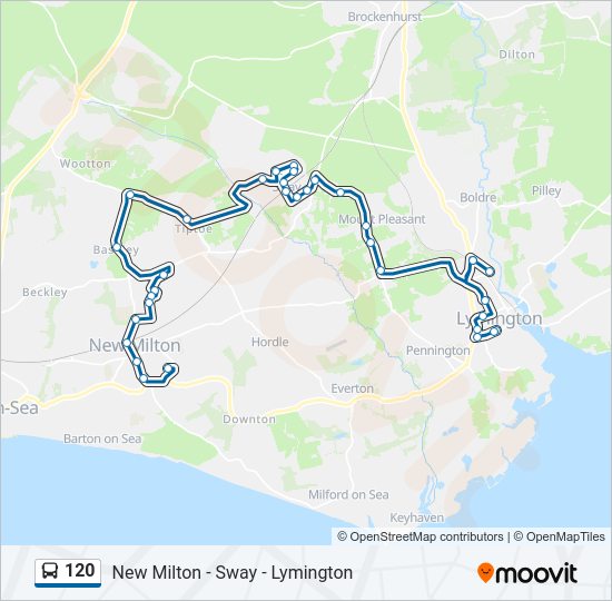 120 Bus Line Map