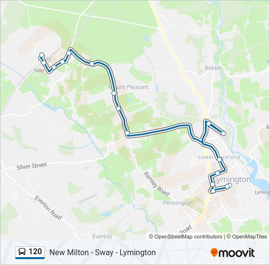 120 Bus Line Map