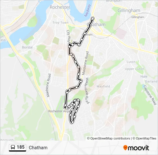 Bus 185 Rute 185 Route: Schedules, Stops & Maps - Chatham (Updated)