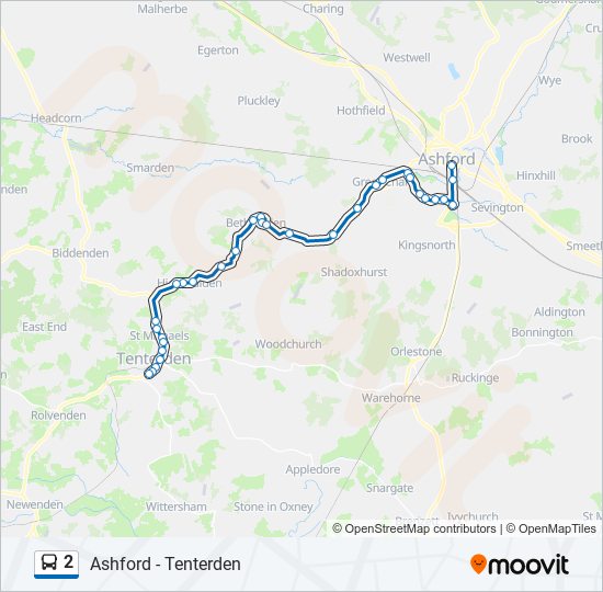 2 bus Line Map