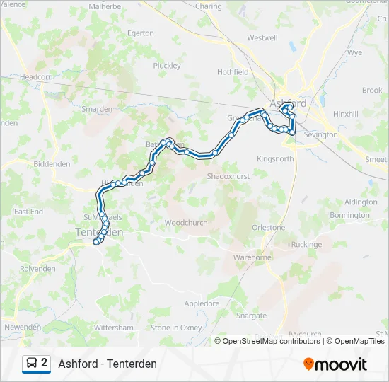 2 Route: Schedules, Stops & Maps - Tenterden (Updated)