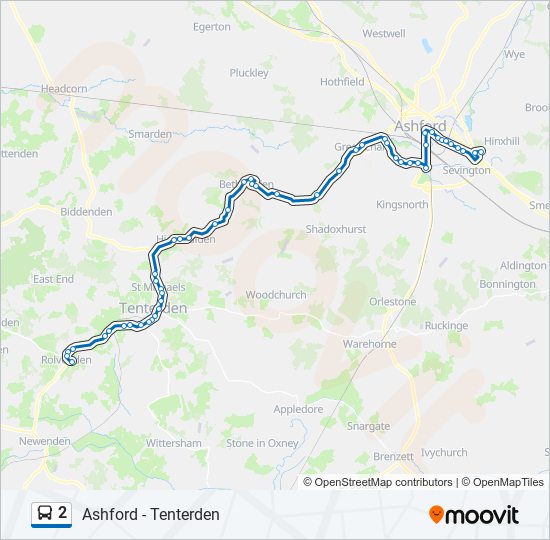 2 bus Line Map