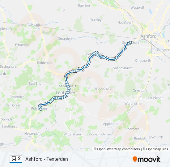 2 bus Line Map