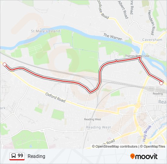 99 bus Line Map