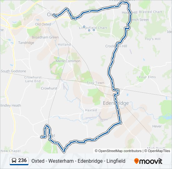 236 Bus Line Map