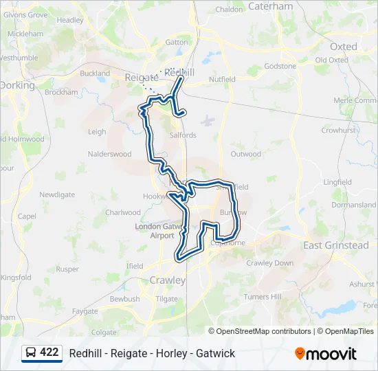 422 Bus Line Map