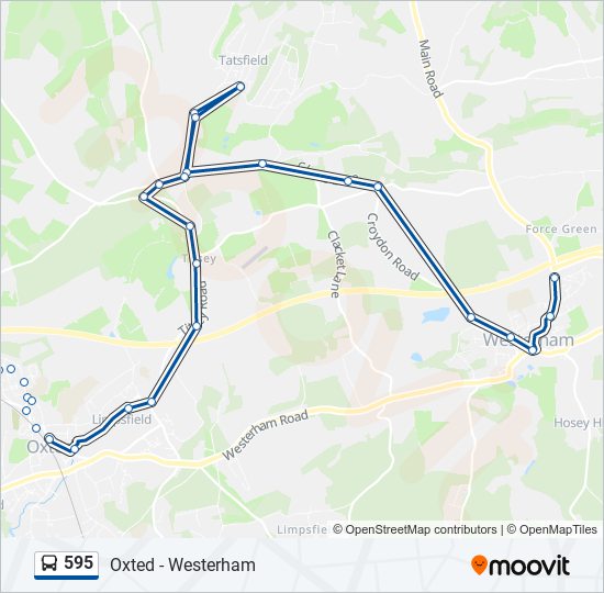 595 bus Line Map