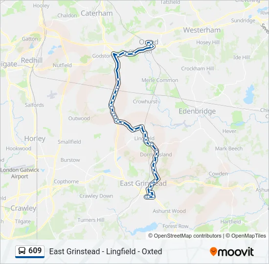 609 Bus Line Map