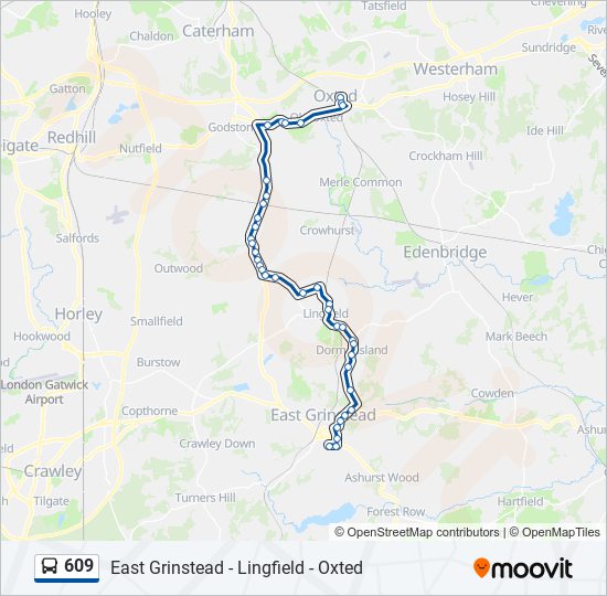 609 bus Line Map