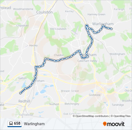 658 Route Schedules, Stops & Maps Warlingham (Updated)