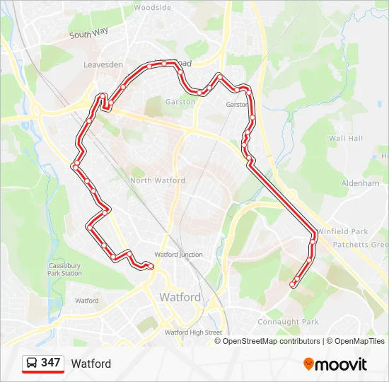 347 Route: Schedules, Stops & Maps - Watford (Updated)