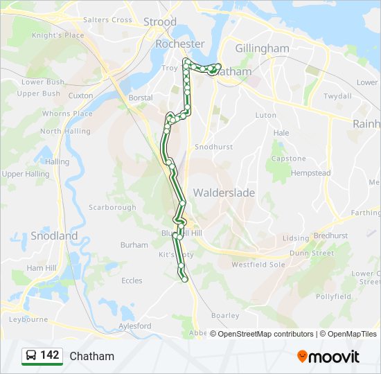 142 Bus Line Map
