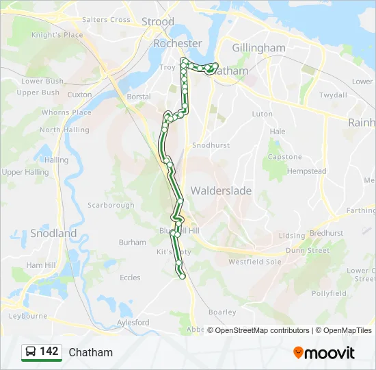 142 Bus Line Map