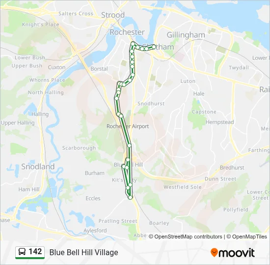 142 Route: Schedules, Stops & Maps - Blue Bell Hill Village (Updated)