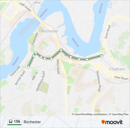 156 Bus Line Map
