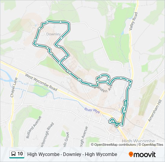 10 Bus Line Map