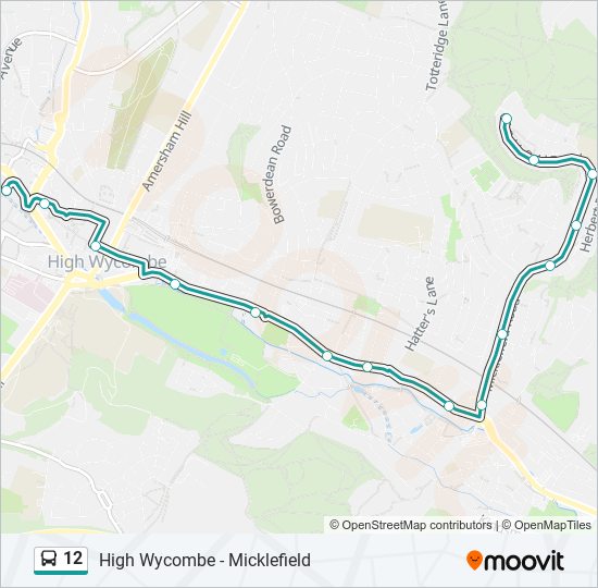 12 bus Line Map