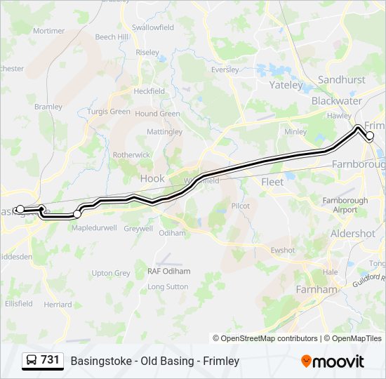 731 Bus Line Map
