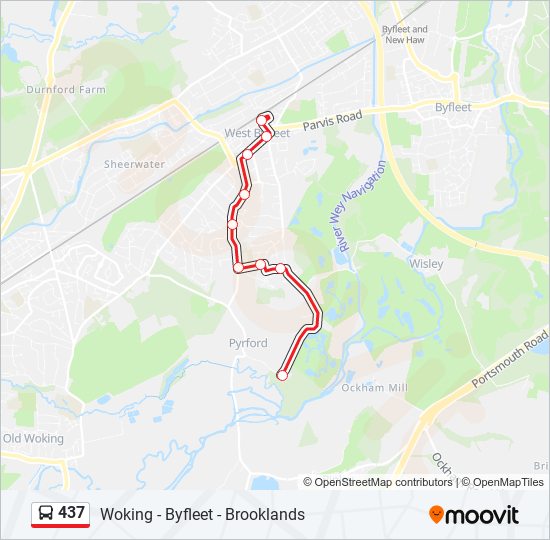 437 Route Schedules, Stops & Maps Pyrford Village (Updated)