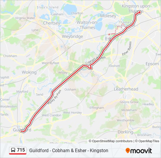 715 Route: Schedules, Stops & Maps - Guildford (Updated)