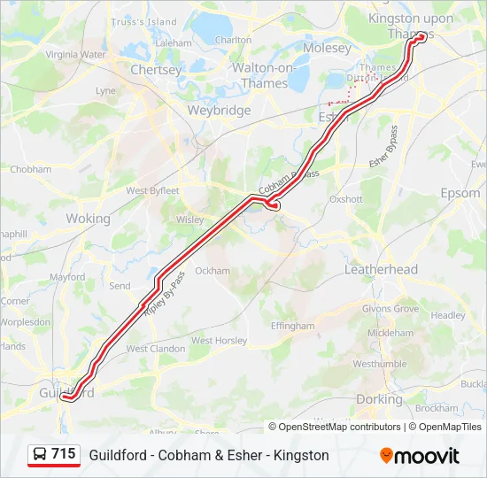 715 Bus Line Map