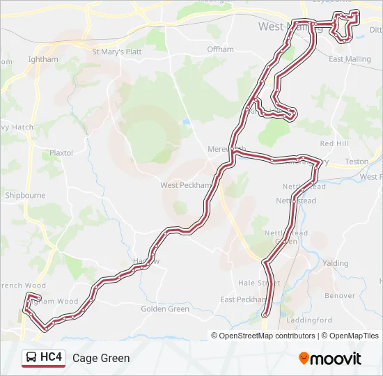 HC4 Bus Line Map