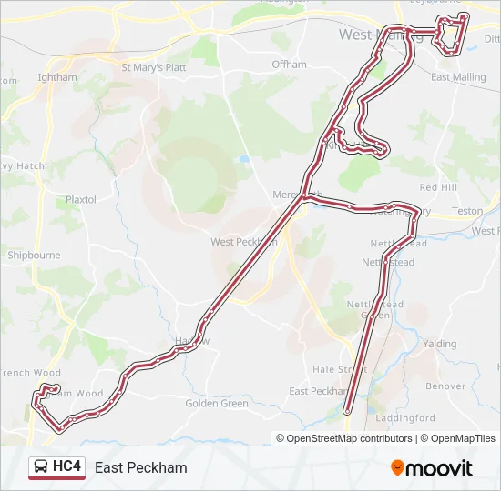 HC4 Bus Line Map