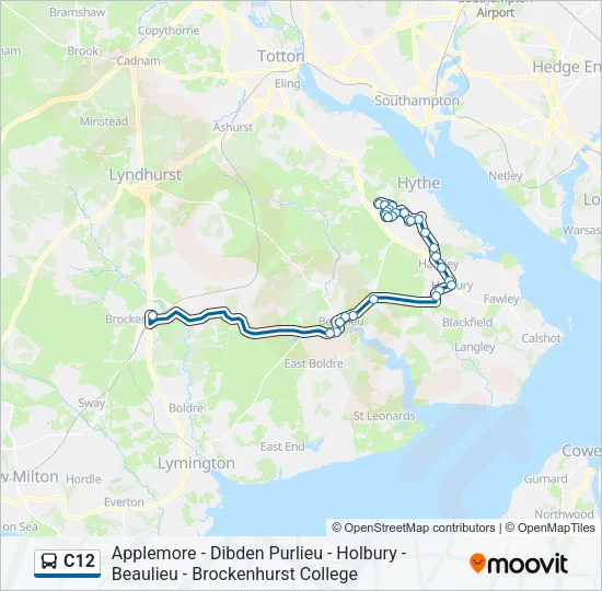 C12 Bus Line Map