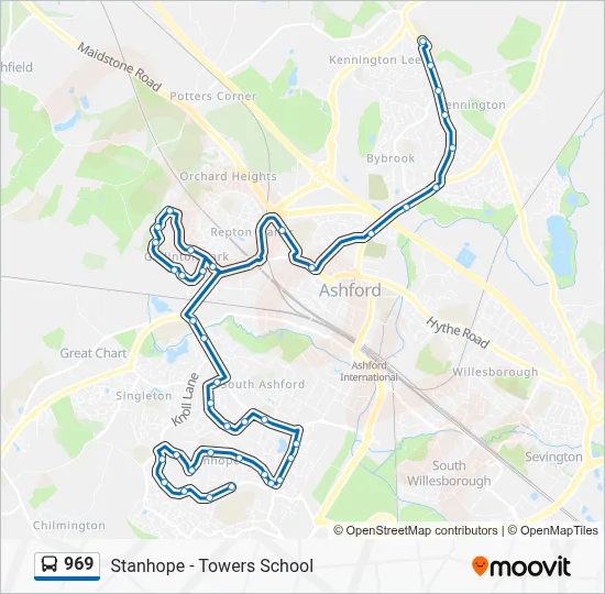 969 Route: Schedules, Stops & Maps - Stanhope (Updated)