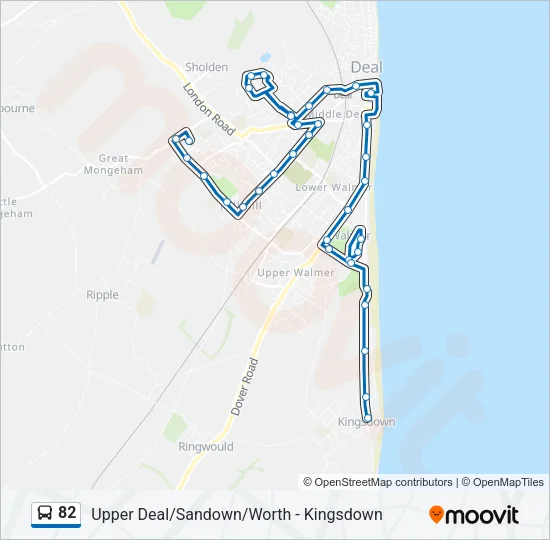 82 Bus Line Map