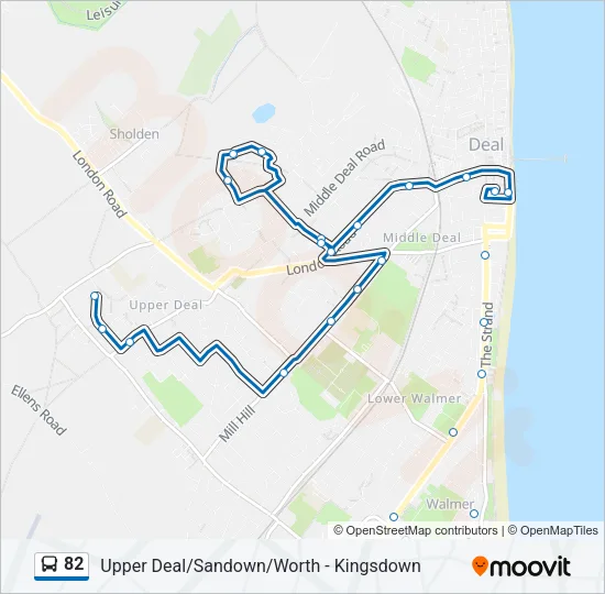 82 Bus Line Map