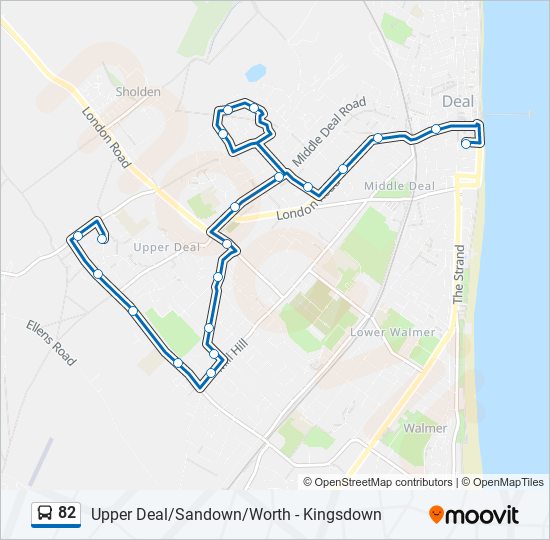 82 bus Line Map