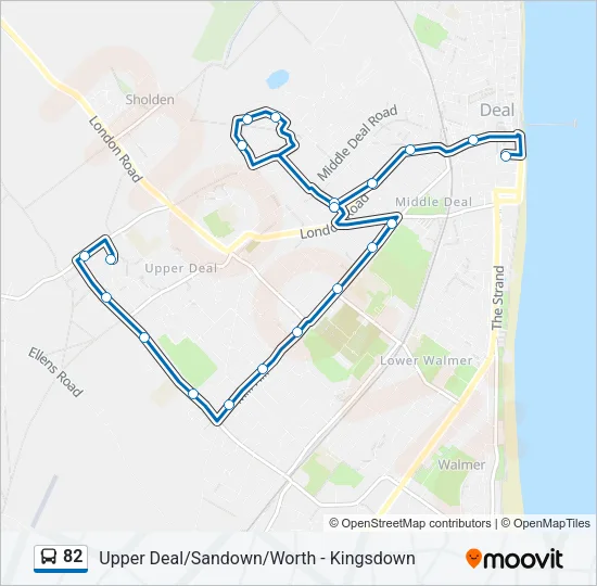 82 Bus Line Map