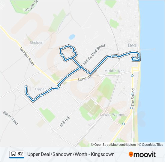 82 Route Schedules Stops And Maps Upper Deal Updated