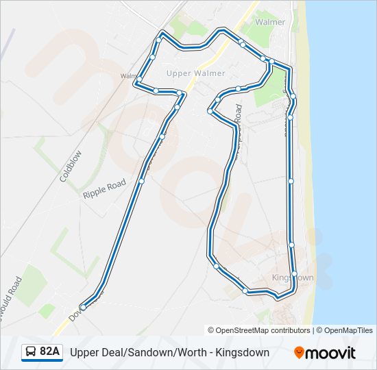 82A Bus Line Map