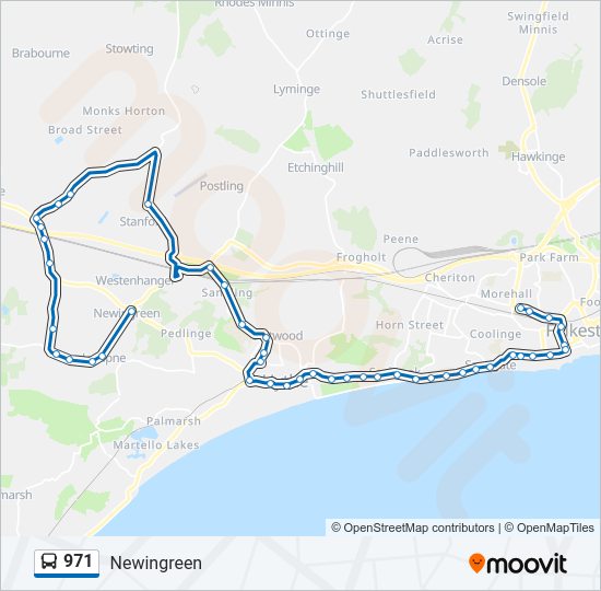 971 Bus Line Map