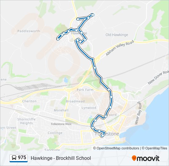 975 bus Line Map