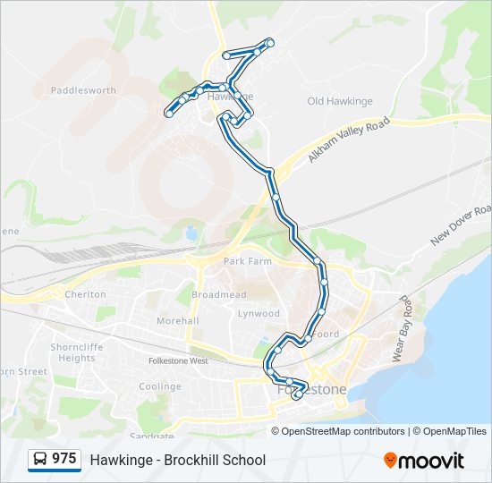 975 Bus Line Map