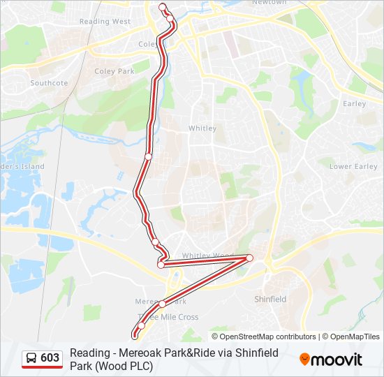 603 Bus Line Map