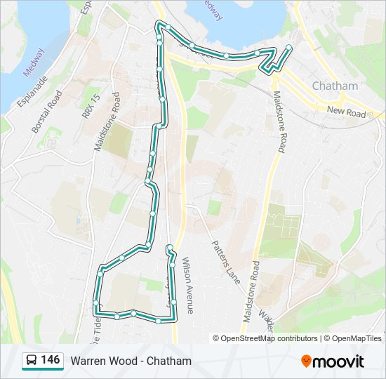 146 Bus Line Map