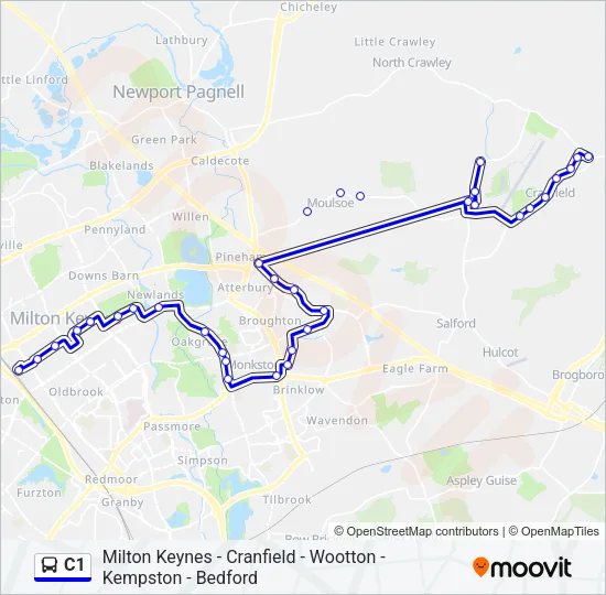 C1 Bus Line Map