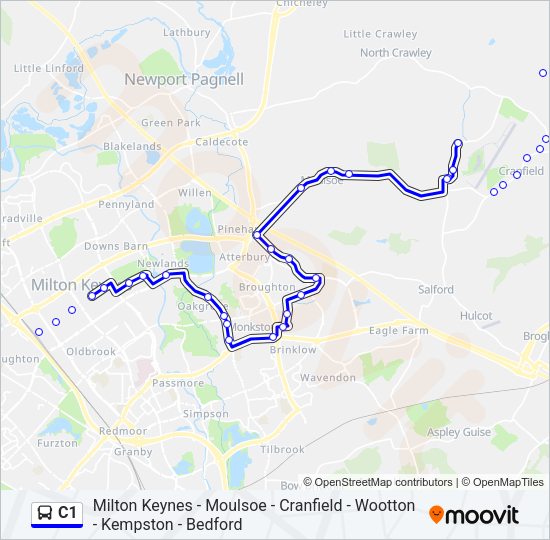 C1 Bus Line Map