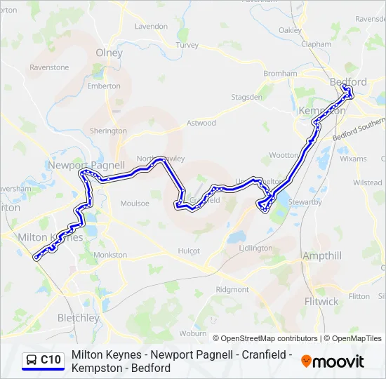 C10 Bus Line Map
