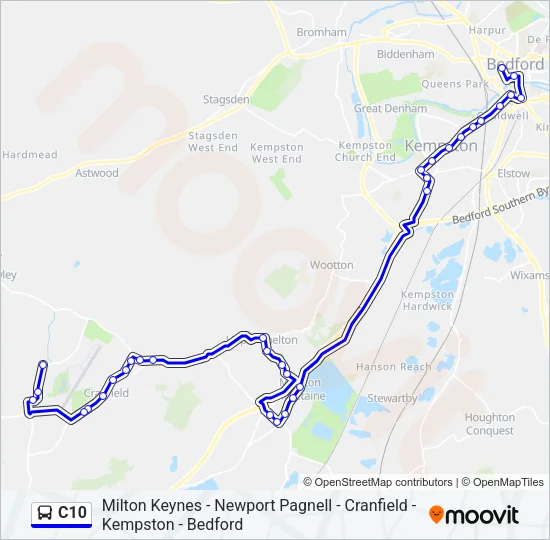C10 Bus Line Map
