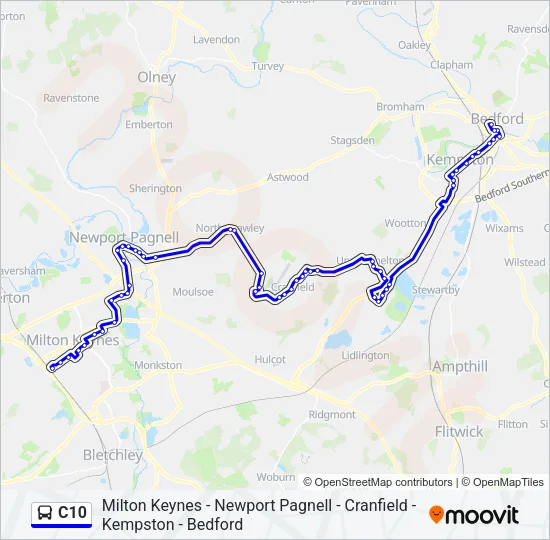 C10 Bus Line Map