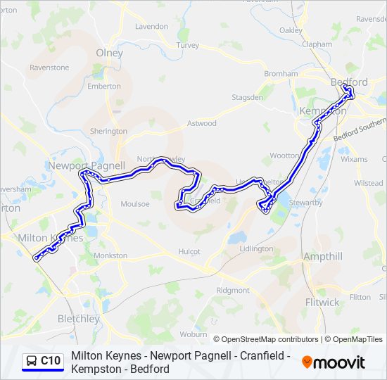 C10 Route Map , Bus route C10 on the map of London – WQGVK